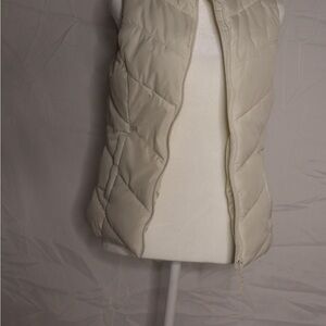 Aeropostale Cream Quilted Vest